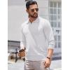 COOFANDY Long Sleeve Polo Shirts for Men Knit Polo Sweater Lightweight Ribbed Pullover Sweater(White)
