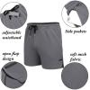 COOFANDY Men’s 2 Pack Gym Workout Shorts Quick Dry Athletic Shorts 5 Inch Lightweight Sports Running Shorts with Pockets(3 Pack: Black/Dark Gray/Army Green)