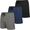 COOFANDY Men’s 2 Pack Gym Workout Shorts Quick Dry Athletic Shorts 5 Inch Lightweight Sports Running Shorts with Pockets(3 Pack: Black/Dark Gray/Navy Blue)