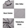 COOFANDY Mens Casual Dress Shirt Short Sleeve Wrinkle Free Dress Shirt Business Casual Shirts(Light Grey)