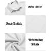 COOFANDY Mens Casual Dress Shirt Short Sleeve Wrinkle Free Dress Shirt Business Casual Shirts(White)