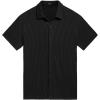 COOFANDY Men’s Casual Shirts Short Sleeve Button Down Shirt for Men Wedding Beach Fashion Shirt(Black)