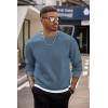 COOFANDY Men’s Crewneck Sweatshirts Long Sleeves Fleece Sweatshirts Thermal Casual Pullover Shirt(Navy)