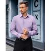 COOFANDY Mens Dress Shirts Long Sleeve Wrinkle Free Button Down Shirts Formal Business Shirt(Lavender)