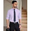 COOFANDY Mens Dress Shirts Wrinkle Free Long Sleeve Button Down Shirts Formal Business Shirt(Purple Middle Plaid)