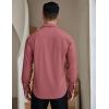 COOFANDY Mens Dress Shirts Wrinkle Free Long Sleeve Button Down Shirts Formal Business Shirt(Wine Red)