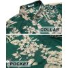COOFANDY Mens Hawaiian Shirts Short Sleeve Tropical Button Down Shirts Floral Summer Beach Shirt(Green – Palm Tree)
