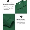 COOFANDY Mens Quarter Zip Pullover Long Sleeve Casual 1/4 Zip Sweatshirt Lightweight Solid Mock Neck Sweater Polo(Green)