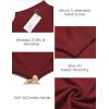 COOFANDY Men’s Slim Fit Mock Turtleneck Pullover Sweater Casual Basic Knitted Thermal Sweaters(Wine Red)