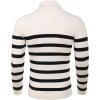 COOFANDY Men’s Slim Fit Turtleneck Sweater Casual Basic Knitted Long Sleeve Pullover Sweater(Ivory Breton)