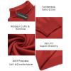 COOFANDY Men’s Slim Fit Turtleneck Sweater Casual Basic Knitted Long Sleeve Pullover Sweater(Red)