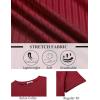 COOFANDY Mens T-Shirts Short Sleeve Plain Tshirts Casual Crew Neck Basic T Shirt Soft Cooling Fitted Stretch Tee Shirts(Wine Red)