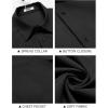 COOFANDY Shirts for Men Short Sleeve Button Down Shirt Casual Summer Beach Shirt(Black)