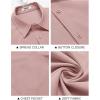 COOFANDY Shirts for Men Short Sleeve Button Down Shirt Casual Summer Beach Shirt(Light Pink)