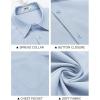 COOFANDY Shirts for Men Short Sleeve Button Down Shirt Casual Summer Beach Shirt(Sky Blue)