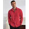 COOFANDY mens Classic(Red)