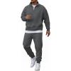 COOFANDY 2 Piece Set for Men Casual 1/4 Zip Track Suits Set Long Sleeve Quarter Pullover Jogging Suits 2025 Fashion Outfits(Dark Grey)