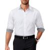 COOFANDY Men’s Dress Shirt Long Sleeve Casual Button Down Shirt Wrinkle Free Formal Business Shirts(01_white)