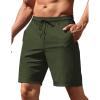 COOFANDY Men’s Swim Trunks Board Shorts Summer Beach Shorts Swimsuit Swimwear for Men – No Liner(Army Green)
