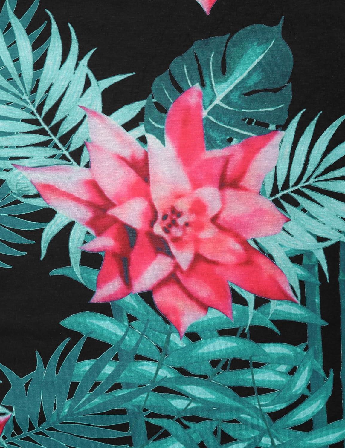 imageCOOFANDY Mens Floral Tank Top Sleeveless Tees All Over Print Casual Sport TShirts Hawaii Beach Vacation2 PackblackBeige