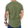 COOFANDY Men Muscle Workout T Shirt Gym Bodybuilding Active Short Sleeve Tee Top Black(One Piece- Army Green)