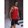 COOFANDY Men’s 3 Pack Tank Tops Gym Workout Shirt Y-Back Sleeveless Muscle Fitness Bodybuilding Tank Shirts(Navy/Red/Yellow)