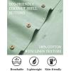 COOFANDY Mens Casual Cotton Linen Shirt Short Sleeve Button Up Shirts Summer Beach Top(Mint Green)
