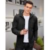 COOFANDY Men’s Corduroy Shirt Casual Shacket Long Sleeve Button Down Lightweight Jacket(Black)