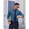 COOFANDY Mens Dress Shirt Long Sleeve Wrinkle Free Formal Shirts Business Casual Button Down Shirts(Grey Blue)