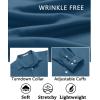 COOFANDY Mens Dress Shirt Long Sleeve Wrinkle Free Formal Shirts Business Casual Button Down Shirts(Grey Blue)