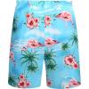 COOFANDY Men’s Hawaiian Matching Shirt and Shorts Set Summer Beach 2 Piece Outfits Short Sleeve Cuban Shirts and Shorts(Flamingo)