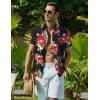 COOFANDY Mens Hawaiian Shirt Short Sleeve Button Down Shirt Tropical Summer Beach Shirt(Animal-parrot)