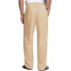 COOFANDY Men’s Linen Pants Casual Beach Summer Pant Elastic Waist Drawstring Lightweight Trousers(Light Coffe)
