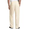 COOFANDY Men’s Linen Pants Casual Beach Summer Pant Elastic Waist Drawstring Lightweight Trousers(Light Khaki)