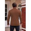 COOFANDY Mens Mock Turtleneck Slim Fit Pullover Sweater Casual Basic Knitted Thermal Sweaters(Brown1)