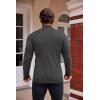 COOFANDY Mens Mock Turtleneck Slim Fit Pullover Sweater Casual Basic Knitted Thermal Sweaters(Dark Gray)