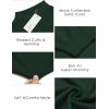 COOFANDY Mens Mock Turtleneck Slim Fit Pullover Sweater Casual Basic Knitted Thermal Sweaters(Forest Green)