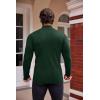 COOFANDY Mens Mock Turtleneck Slim Fit Pullover Sweater Casual Basic Knitted Thermal Sweaters(Forest Green)