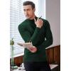 COOFANDY Mens Mock Turtleneck Slim Fit Pullover Sweater Casual Basic Knitted Thermal Sweaters(Forest Green)