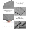 COOFANDY Mens Mock Turtleneck Slim Fit Pullover Sweater Casual Basic Knitted Thermal Sweaters(Grey)