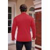 COOFANDY Mens Mock Turtleneck Slim Fit Pullover Sweater Casual Basic Knitted Thermal Sweaters(Red)