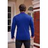 COOFANDY Mens Mock Turtleneck Slim Fit Pullover Sweater Casual Basic Knitted Thermal Sweaters(Royal Blue)