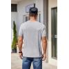 COOFANDY Men’s Short Sleeve T-Shirts Crew Neck Casual Summer T Shirts 1-3 Pack Basic Tee Shirt(A-light Grey 1pack)