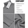 COOFANDY Men’s Slim Fit Turtleneck Sweater Casual Pullover Sweater Lightweight Ribbed Sweater(Gray)