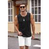 COOFANDY Men’s Workout Tank Top 2 Pack Casual Soft Sleeveless Gym Muscle Shirts Bodybuilding Tee(Black)