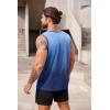 COOFANDY Men’s Workout Tank Top 2 Pack Casual Soft Sleeveless Gym Muscle Shirts Bodybuilding Tee(Blue)