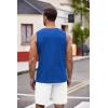COOFANDY Men’s Workout Tank Top 2 Pack Casual Soft Sleeveless Gym Muscle Shirts Bodybuilding Tee(Dark Grey Deep Blue)