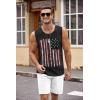 COOFANDY Men’s Workout Tank Top 2 Pack Casual Soft Sleeveless Gym Muscle Shirts Bodybuilding Tee(Usa Flag 3)