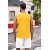 COOFANDY Men’s Workout Tank Top 2 Pack Casual Soft Sleeveless Gym Muscle Shirts Bodybuilding Tee(Yellowblue)