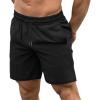 COOFANDY Mens Athletic Shorts 7 Inch Quick Dry Breathable Lightweight Gym Workout Shorts with Pockets(Black (1 Pack of 1))